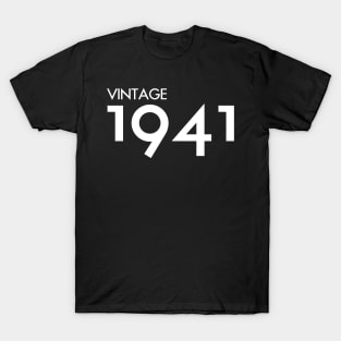 Vintage 1941 Gift 79th Birthday Party T-Shirt